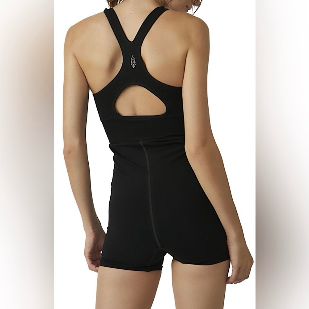 Free People Movement Every Single‎ Time Runsie One Piece Black Women’s Size XS/S